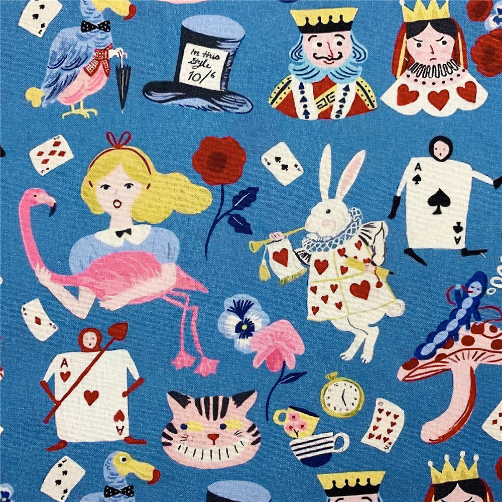 Hoạt Hình Poker Alice Cotton Bé Trẻ Em Pettiskirt Vải lolita Đầm Sách Quần Áo diy