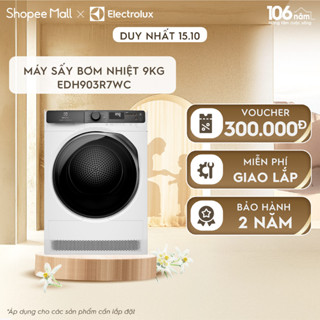 [Mới] Free giao lắp - Máy sấy bơm nhiệt Electrolux 9kg UltimateCare 700 - Trắng EDH903R7WC