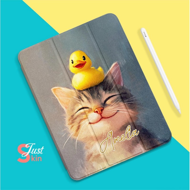 Smiley Cat Ipad Air Case Vỏ bảo vệ Phụ kiện Ipad Thiết kế dễ thương cho Ipad 2 / 3 / 4-9.7 "Ipad Air