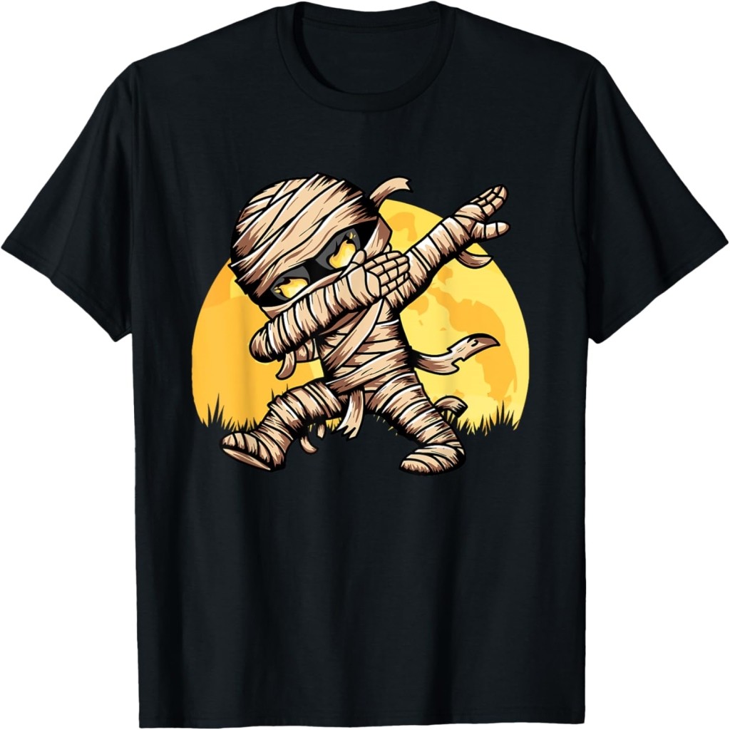 Áo thun Dabbing Mummy Costume Dab Dancing Kids Boys Halloween T-Shirt