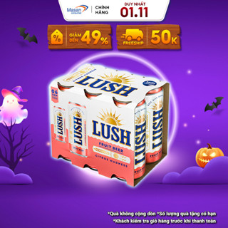  Bia Lush Citrus Madness vị Bưởi Hồng Thanh Mát - Lốc 6 lon x 330ml  Nồng độ cồn 4%  