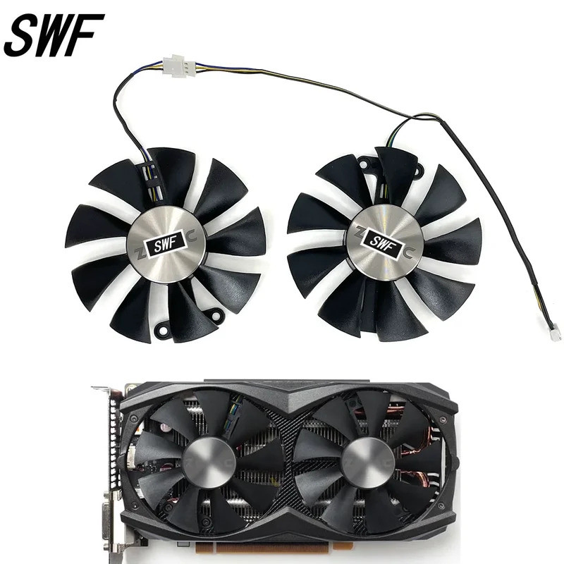 I * Mới 2 Chiếc 0.35A GA91S2H 4Pin GTX 980 Quạt Làm Mát GPU Cho Zotac Geforce GTX 960 Amp 980Ti GTX9