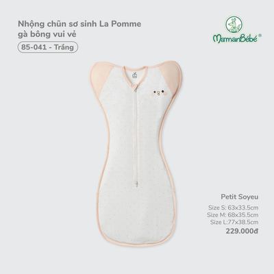 Nhộng chũn sơ sinh La Pomme gà bông vui vẻ - Sợi Petit Soyeu thoáng mát  - Bé gái- Size S/M/L