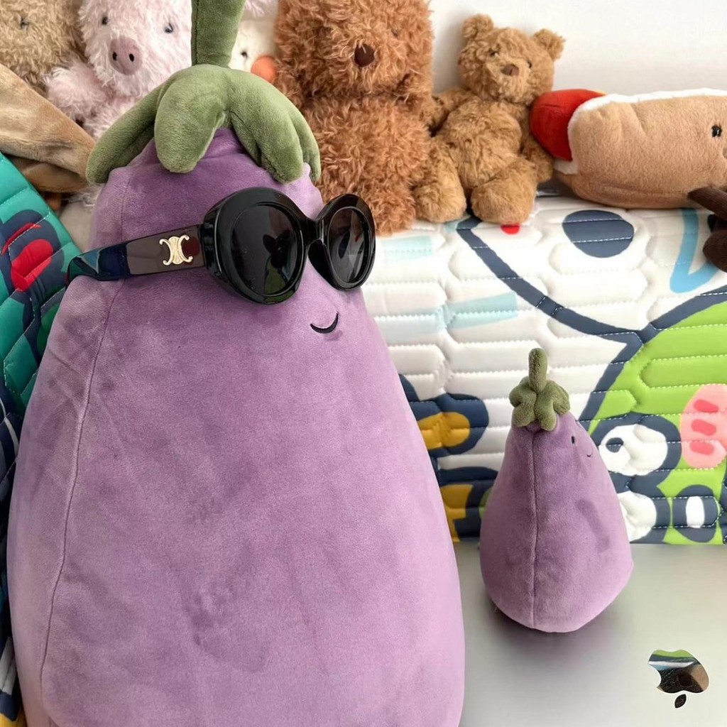 JACE Eggplant plush toy, eggplant pendant, bag charm, plush toy small pendant, gift for girls