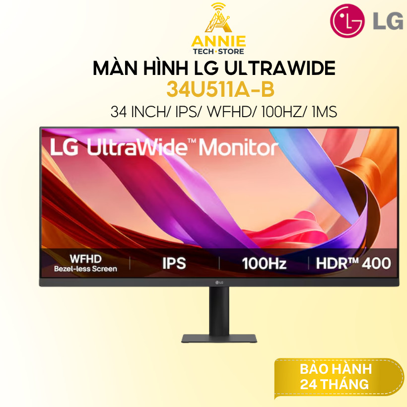 Màn Hình LG UltraWide 34U511A-B (34 inch/ IPS/ WFHD/ 100Hz/ 1ms) - Hàng chính hãng