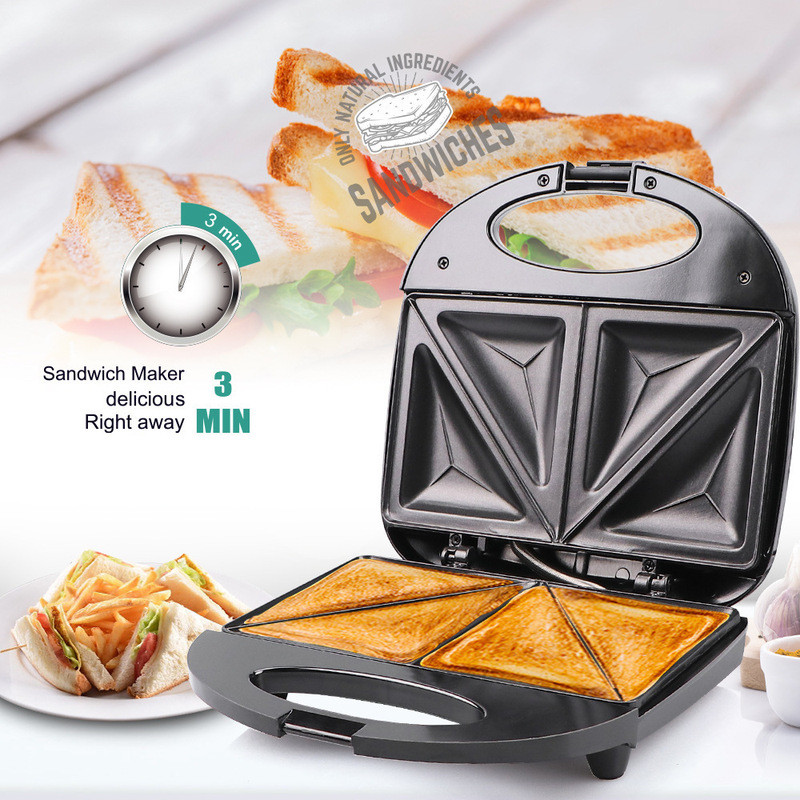 Xuyên Biên Giới Tiêu Chuẩn Mỹ 110v Sandwich Maker Waffle Maker Máy Làm Thịt Nướng Hai Mặt Sưởi Ấm Hộ