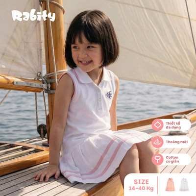   Đầm sát nách polo bé gái Rabity 952.091