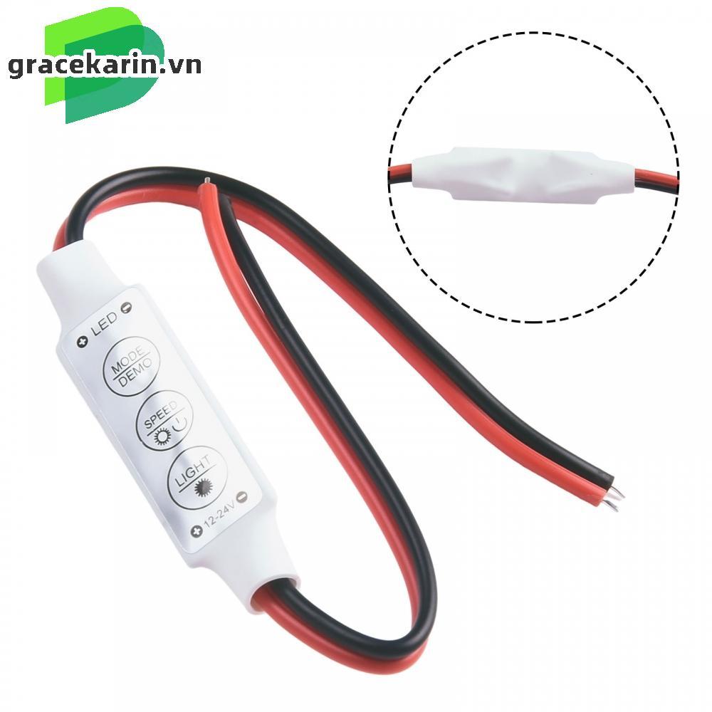 12V-24V Mini 3 Keys Single Color LED Controller Brightness Dimmer For Led 3528