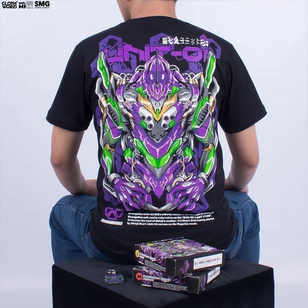 Clowor thời trang 2024 Evangelion Unit 01 Anime Neon Genesis Evangelion Ikari Shinji Ayanami King Áo