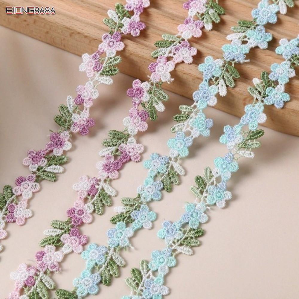 EIONG8686CF Viền Ren Hoa, Viền May Hoa Hòa Tan Trong Nước Rộng 2cm, Trang Trí Sợi Polyester Vải Mềm 
