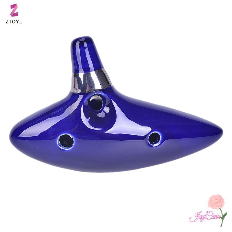 [ZTO-T] 12 lỗ Ocarina Ceramic Alto C của Ocarina Flute Blue Ocarina Nhạc cụ Ocarina
