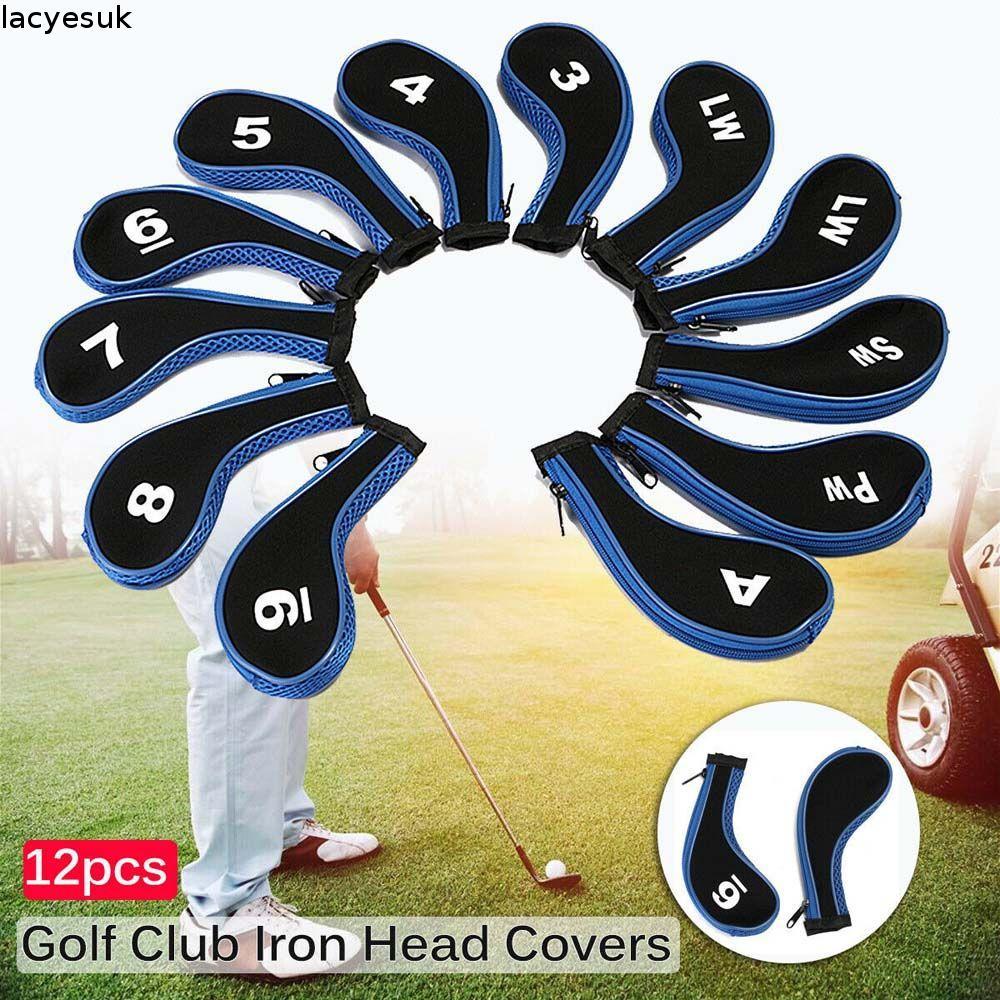 LACYESUK Golf Iron Headcover Golf Iron Covers Set Golf Putter Phụ kiện có thiết kế số Vỏ cột sắt cổ 