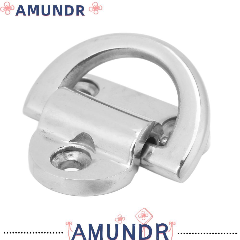 AMUNDR Marine Folding Pad Eye, Thép không gỉ 316 60 * 58mm Deck Folding Pad Eye, Linh kiện thay thế 