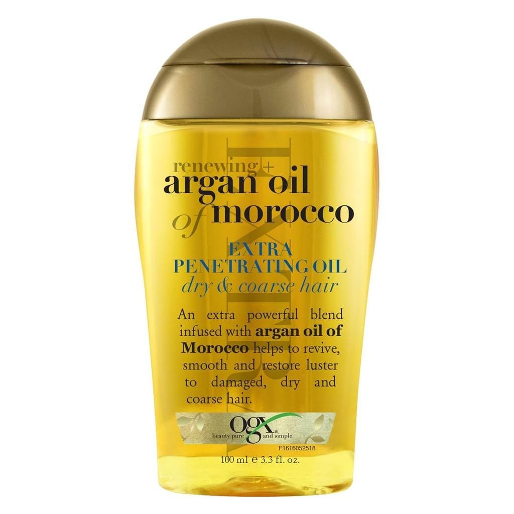 OGXShine + ArganOilofMoroccoHairOil, ExtratingSerumTreatmentforDry, ❈, Frizzy, Xoăn & Thô, Cold-Pres