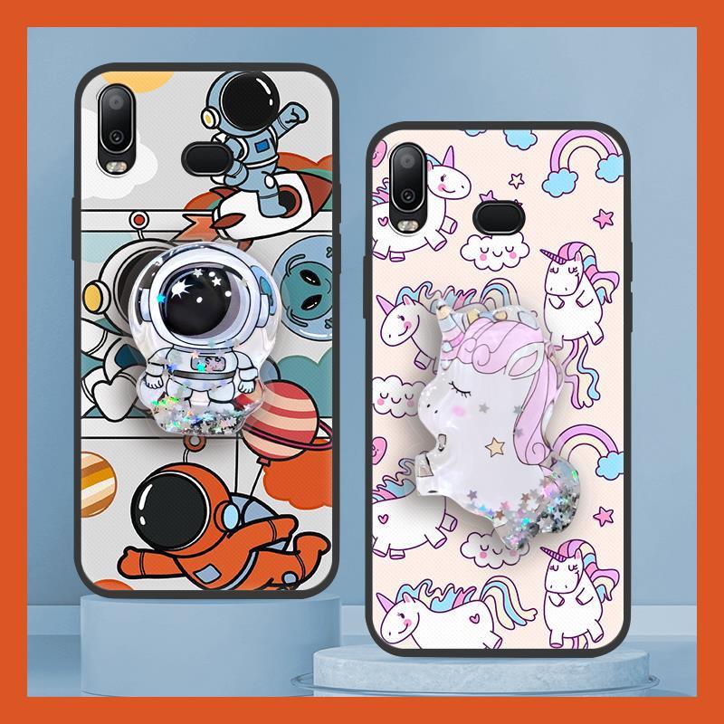 Bảo Vệ Ống Kính Điện Thoại Quicksand Ốp lưng Samsung Galaxy A6S Bảo Vệ Hoạt Hình Chống Thấm Nước Lấp