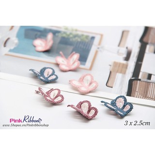 *SET 2 cái - Bướm len cao cấp kích thước 3cm