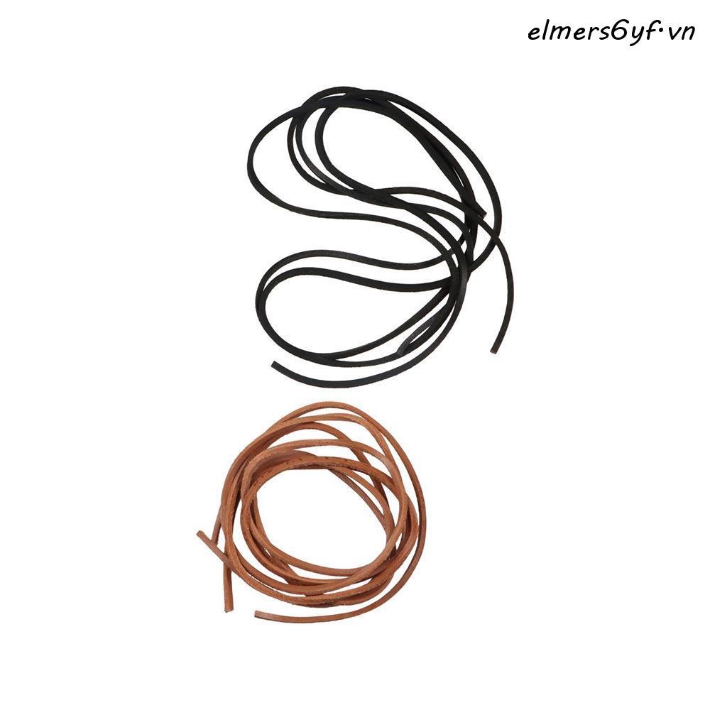 ELMER Dây Da Bò 100CM Phụ Kiện Giày Boot 1 Cặp Dây Giày