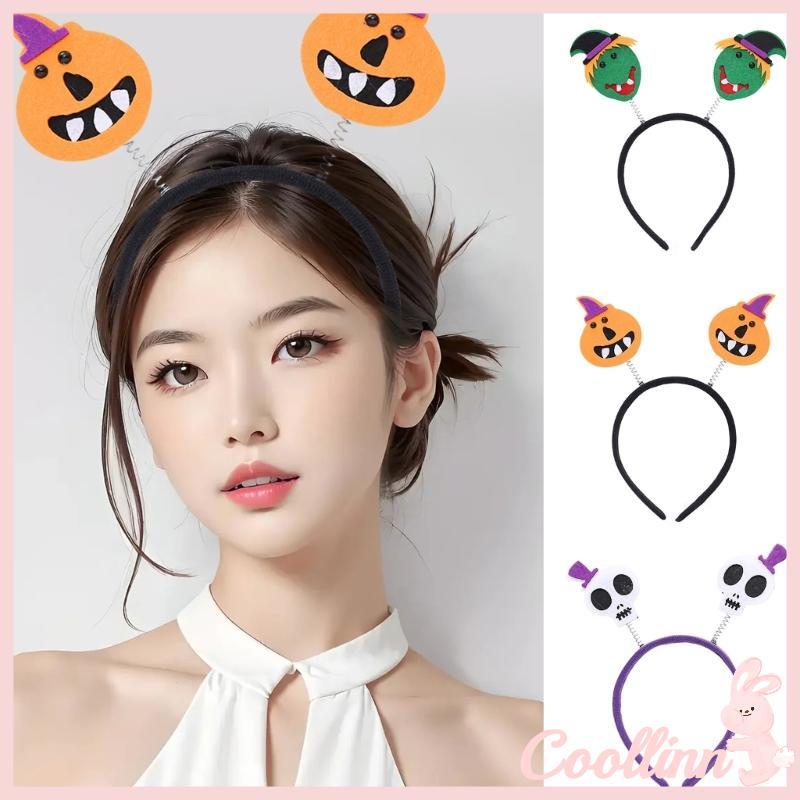 COO Gothic Cánh Đầu Lâu Hình Đầu Lâu Băng Đô Trẻ Em Cosplay Băng Đô Quấn Tóc Trang Trí Tiệc Hallowee