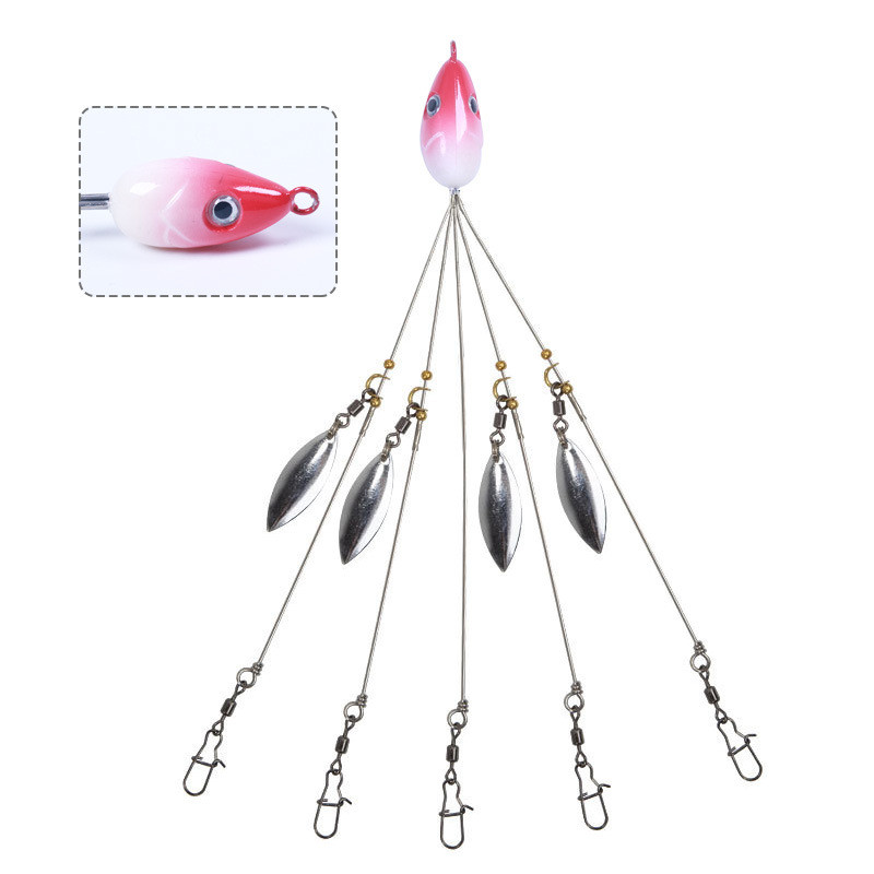 Minhost Kate Sản Phẩm Mới Alaba Câu Cá Bộ Nhóm Tấn Công Chì Móc Xoay Pin Dụ Câu Cá Mồi Giả