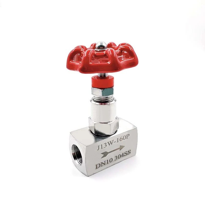 Van kim cổng thép không gỉ 201 / 304 / 316 J13W-160P Van kim ren bên trong Van dụng cụ áp suất cao D