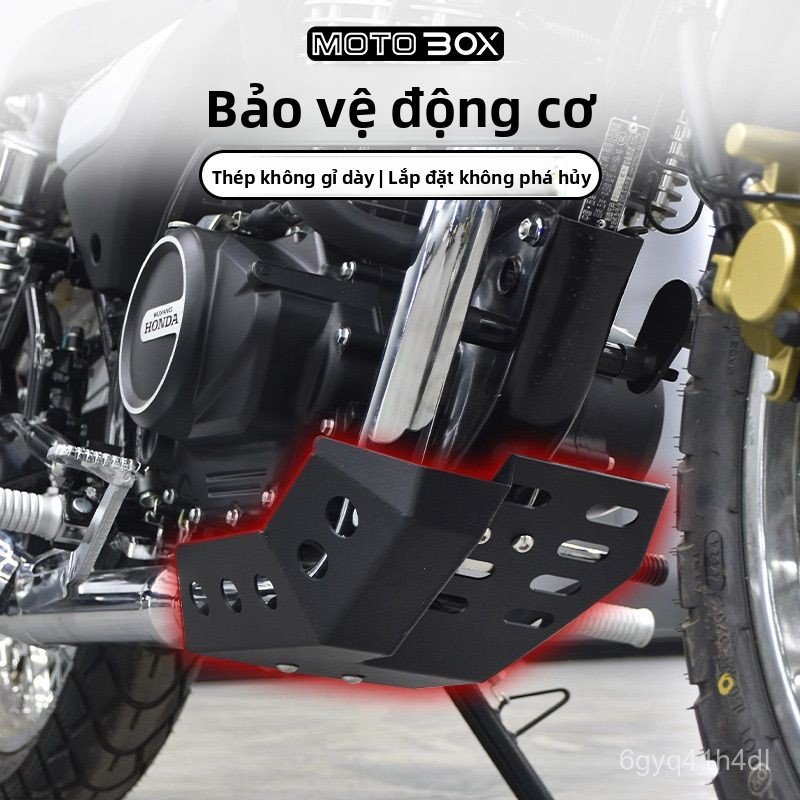 Tấm chắn bảo vệ gầm động cơ inox cho Honda CGX150 phụ kiện trang trí chính hãng bền đẹp giao nhanh