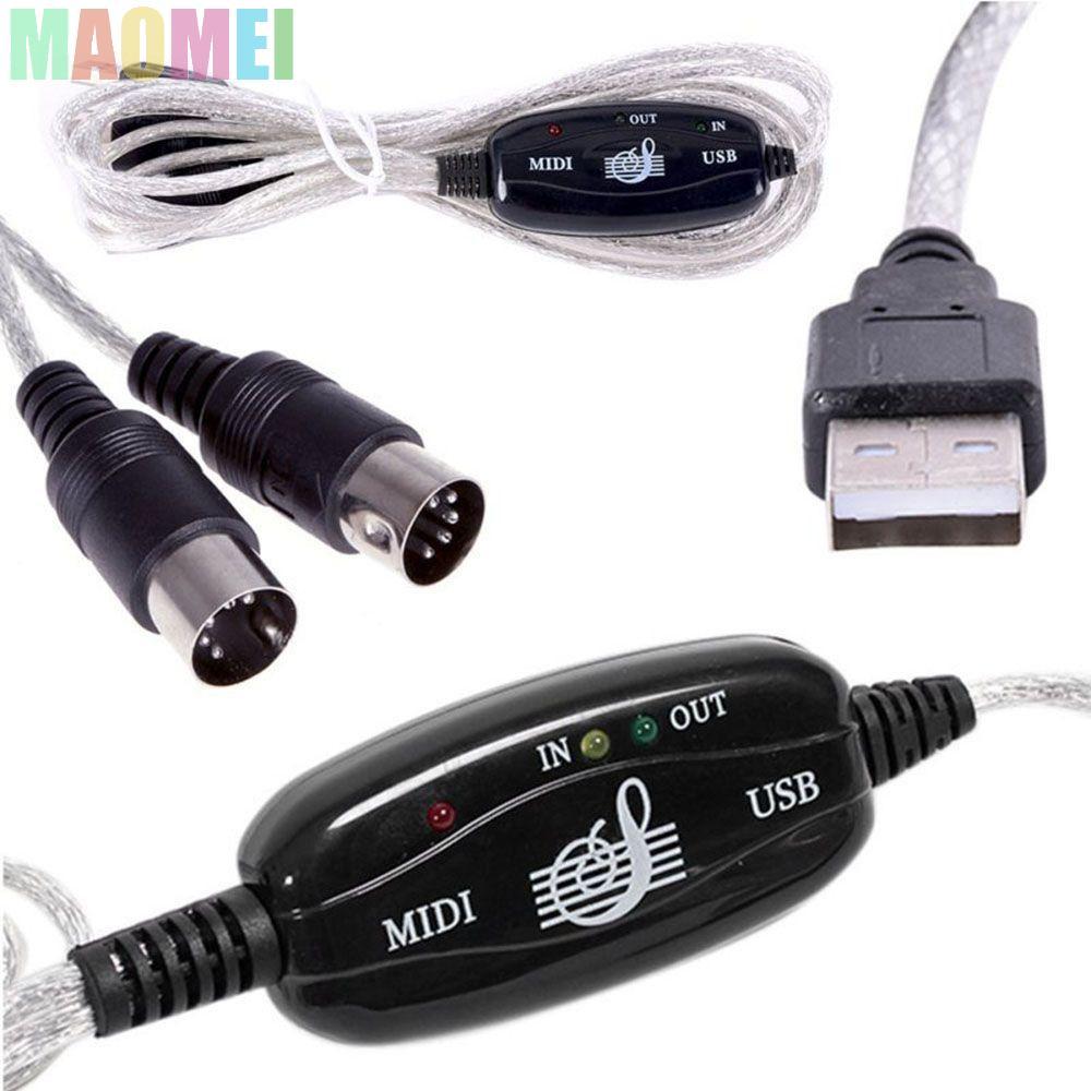 MAOMEI MIDI sang USB Dây nối dài Thiết bị âm thanh Giao diện MIDI Dây nhạc âm thanh cho đàn Piano đi