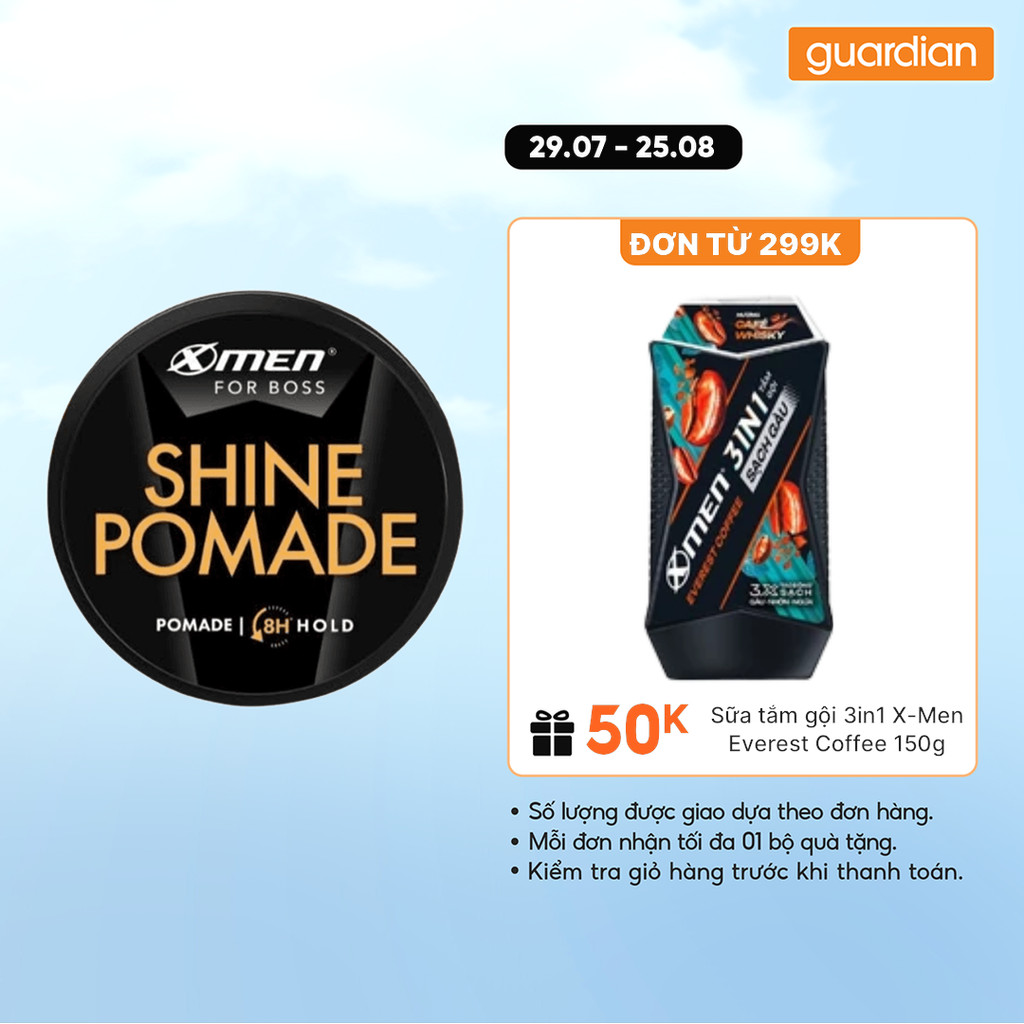 Sáp Vuốt Tóc X-Men For Boss Pomade High Hold Siêu Cứng 60g