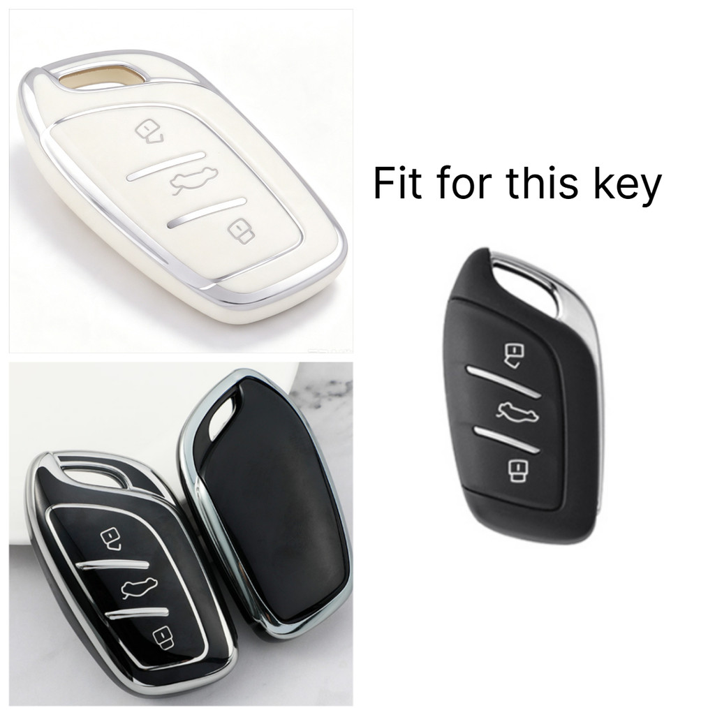 3 Nút Mềm TPU Xe Thông Minh Từ Xa Chìa Khóa Fob Dành Cho Roewe RX5 MAX I5 I6 RX3 RX8 MG MG5 Scorpio 
