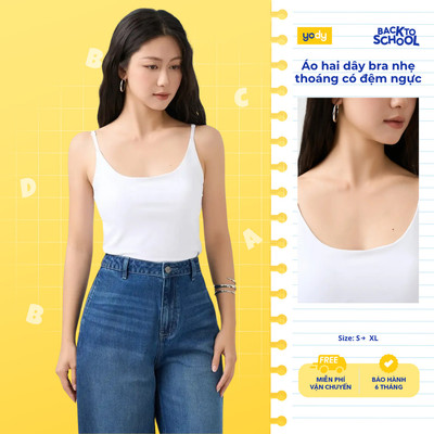 [BST Comfort Me-We] Áo hai dây bra nữ Yody nhẹ thoáng WCCM26S002