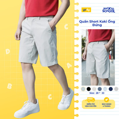Quần sooc nam Yody chất liệu Kaki, quần short co giãn thoải mái TRA - QSM5019