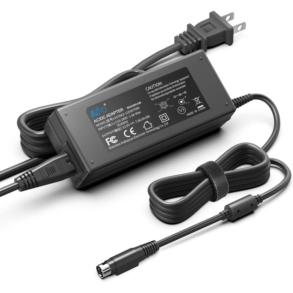 KFD 12V 7A 4 Pin AC DC Adapter Cho Wacom Cintiq 22HD DTH-2200 Nguồn Điện Synology DS420 + DS423 + DS