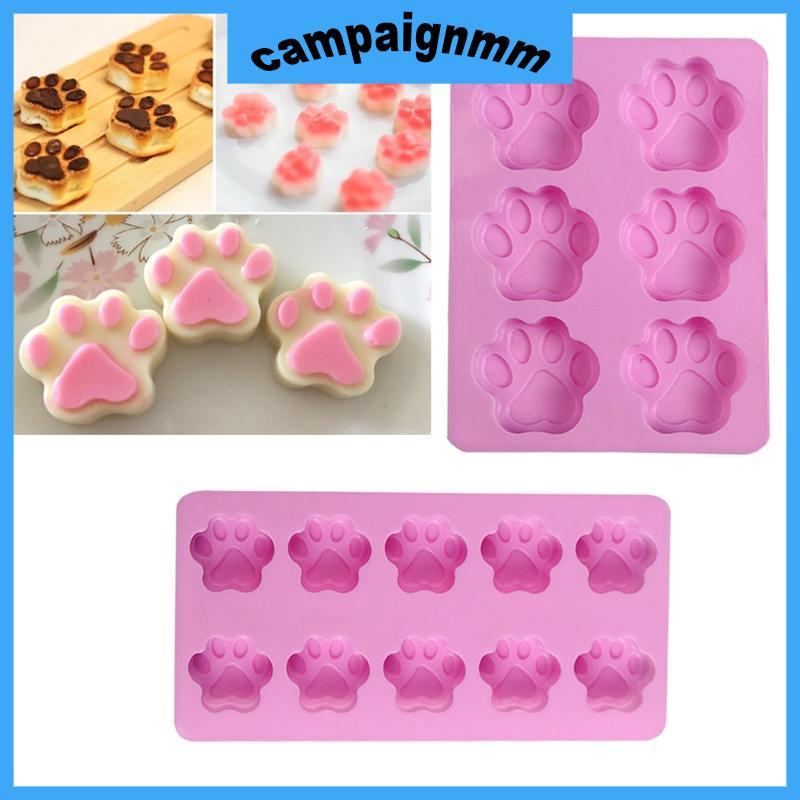 Trại Thú Cưng Paws Mèo Paws Động Vật Silicon Kẹo Khuôn Bánh Sô Cô La