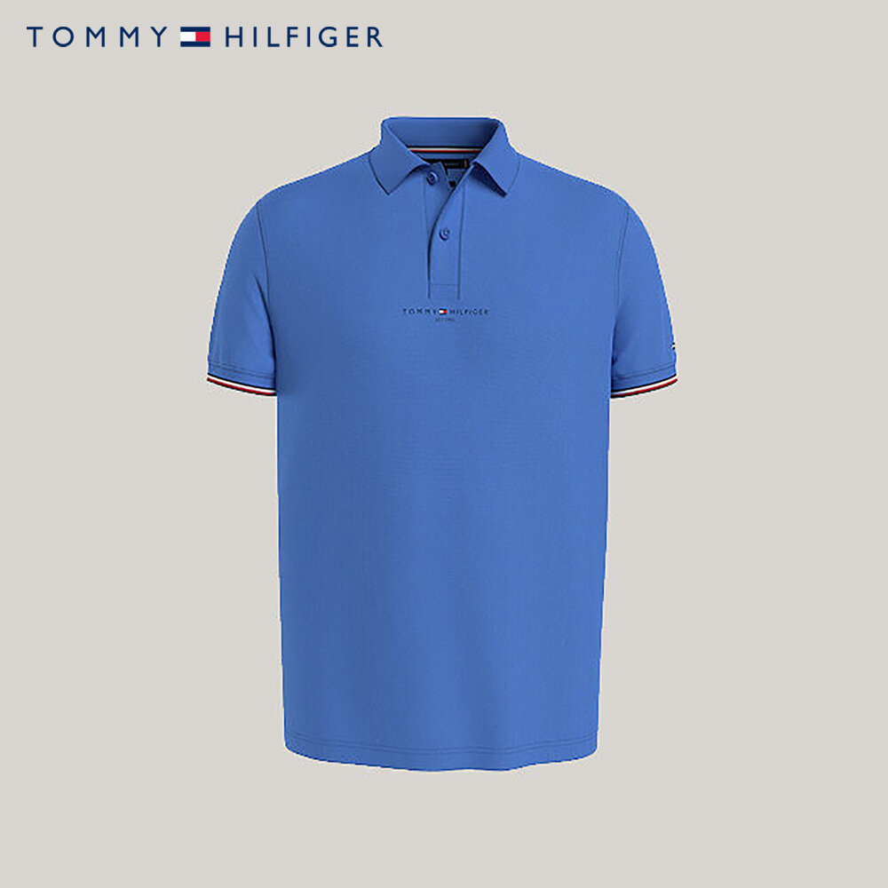 TOMMY HILFIGER - Áo Polo Nam Tay Ngắn Tommy Logo Tipped Reg Polo MW0MW34841C30