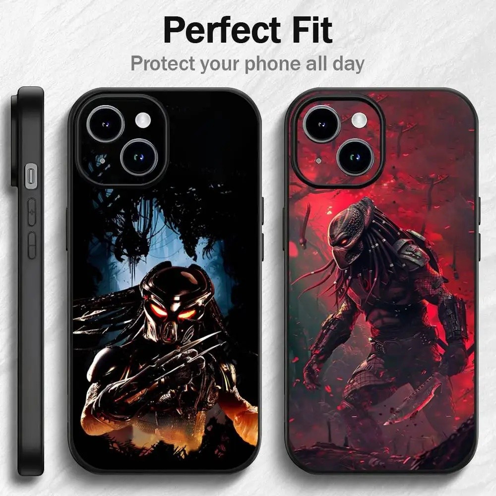 Ốp Điện Thoại TP-1 Alien Vs P-Predator Cho IPhone 17 16 15 14 13 12PRO MAX PLUS Mini TPU Mềm Đến Da 