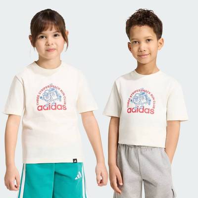 adidas Phong cách sống ÁO THUN SNACKS GRAPHIC TRẺ EM Trẻ em trắng KE1619