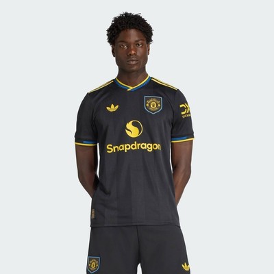 adidas Football Manchester United 25/26 Third Authentic Jersey Men Black JI7419