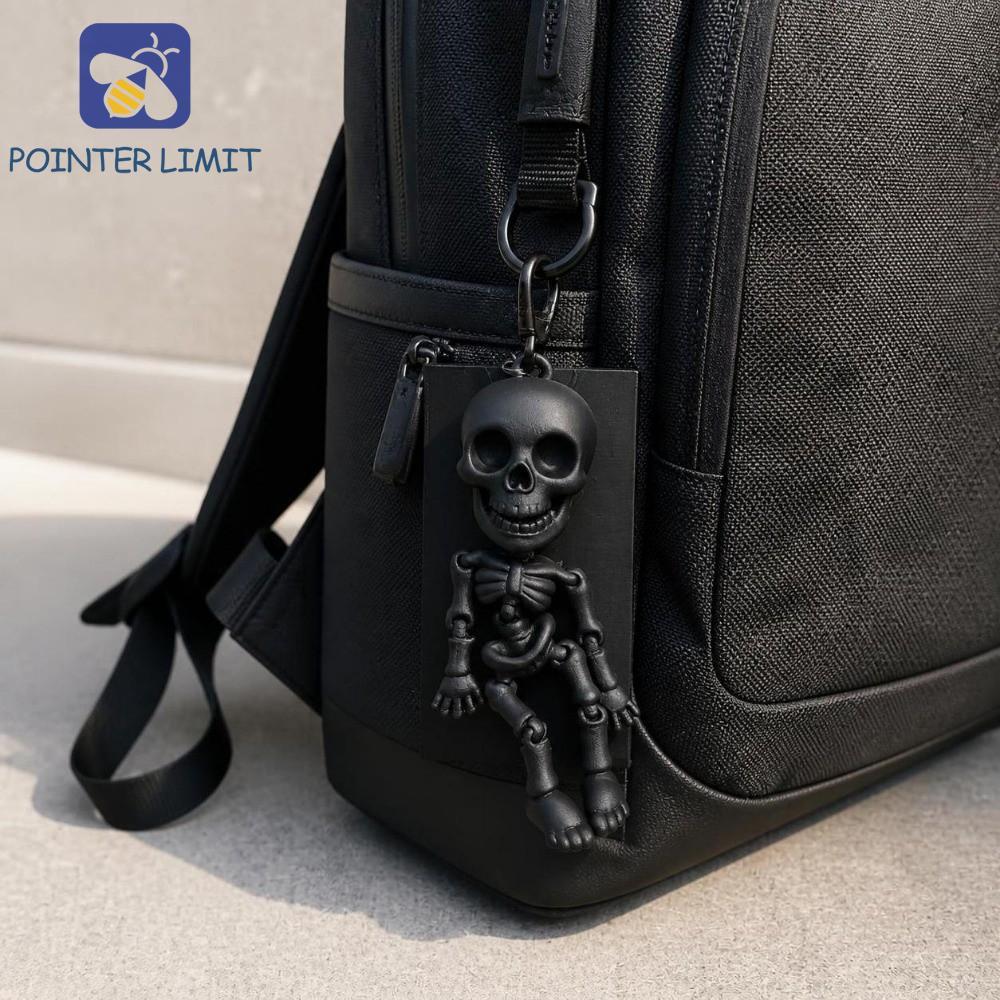 POINTER GIỚI HẠN Móc khóa xương, Treo đồ trang trí Trang trí Mặt dây chuyền xương khớp, Gothic Punk 