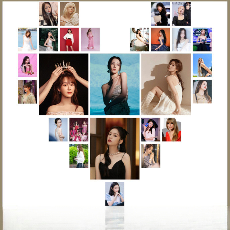 Hàng sẵn có Poster ngôi sao nữ IVE Pink Gidle Diireba Yu Shuxin Yang Zi Zhao Lusi Nhãn dán tường chữ