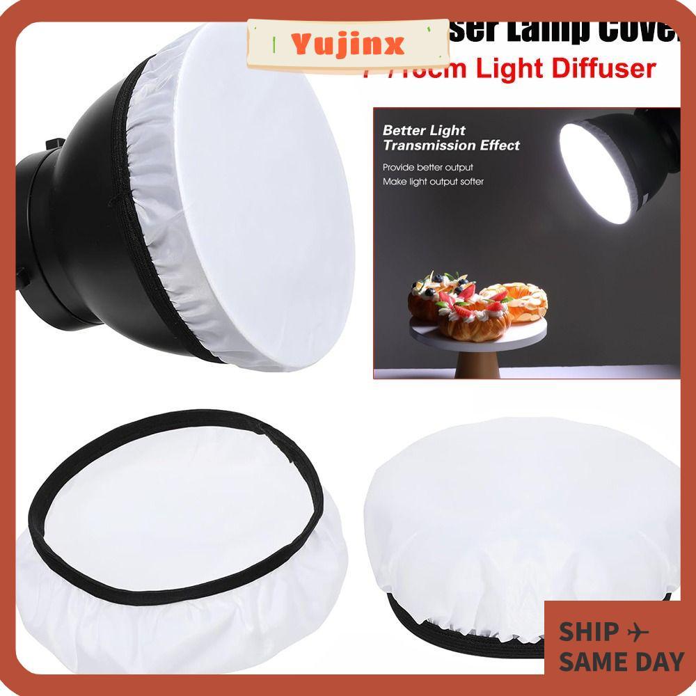 Bộ lọc vải YUJINX, Tất khuếch tán ánh sáng mềm tiêu chuẩn màu trắng, Vải khuếch tán Nylon 7 "180mm