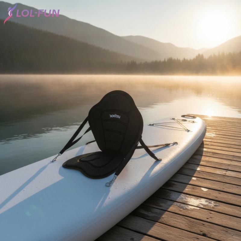Ghế chèo thuyền Kayak có hỗ trợ lưng Ghế sàn đệm thoải mái cho thuyền Kayak, chèo thuyền, chèo thuyề