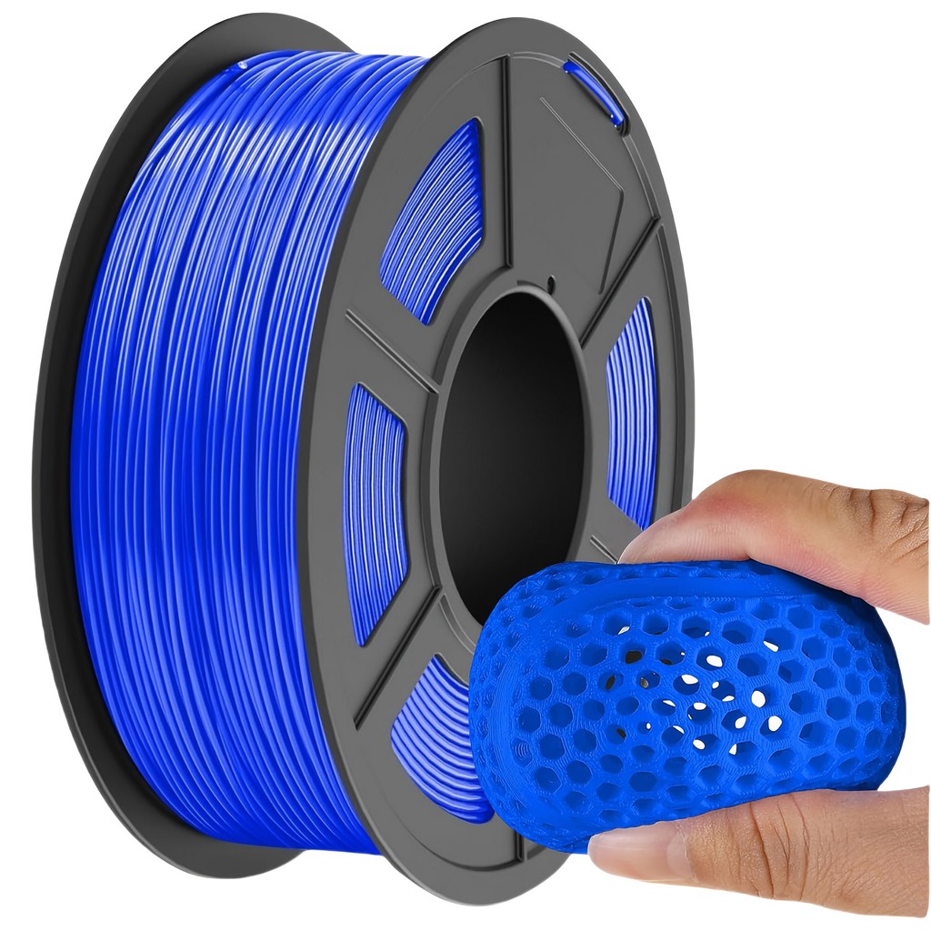 Dây tóc TPU 95A 1,75Mm, Dây tóc máy in 3D mềm 95A linh hoạt, Độ cứng và khả năng phục hồi cao, Ống c