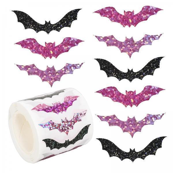 Gói 1 Cuộn 500 Miếng Dán Bát Halloween Cho Tạp Chí Tiệc Halloween 3 Chiếc