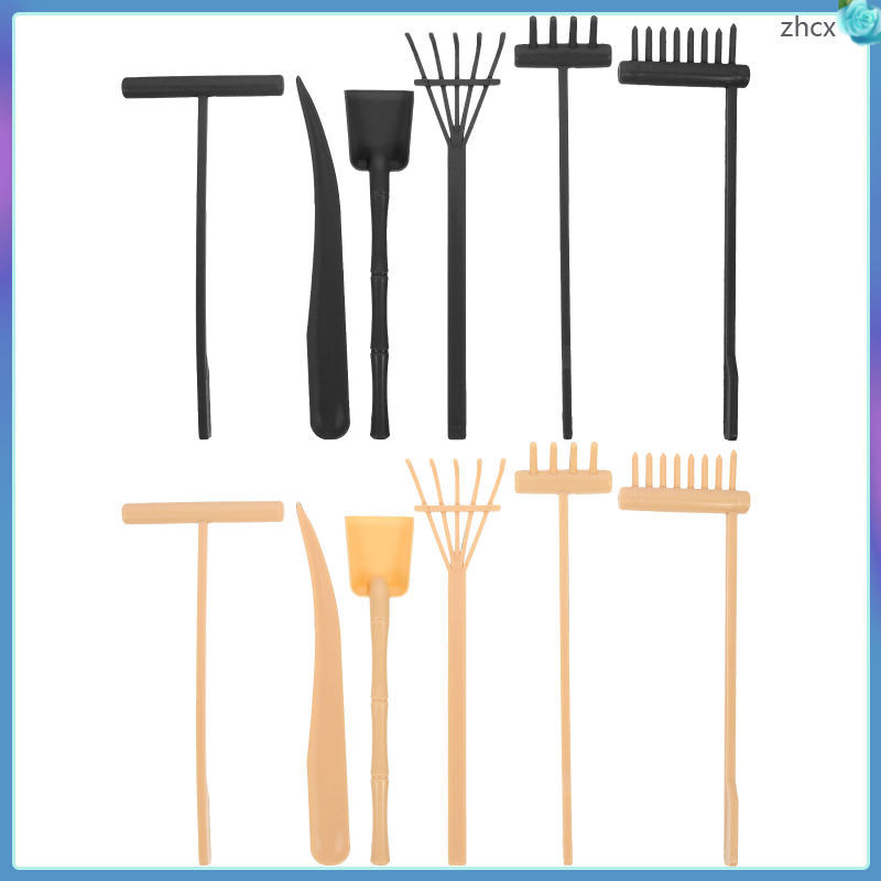 🌺 12Pcs Bộ Dụng Cụ Cát Zen Garden Nhiều Màu Giải Stress Đồ Chơi Mini