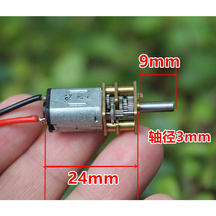 Jiangge Hàng tồn kho Chính xác N20 Gear Motor DC3V3.7 V5V 6V DC Motor Mini All-Metal Gear