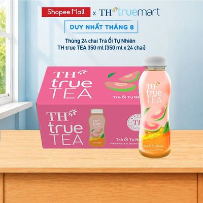 Thùng 24 chai Trà Ổi Tự Nhiên TH true TEA 350 ml