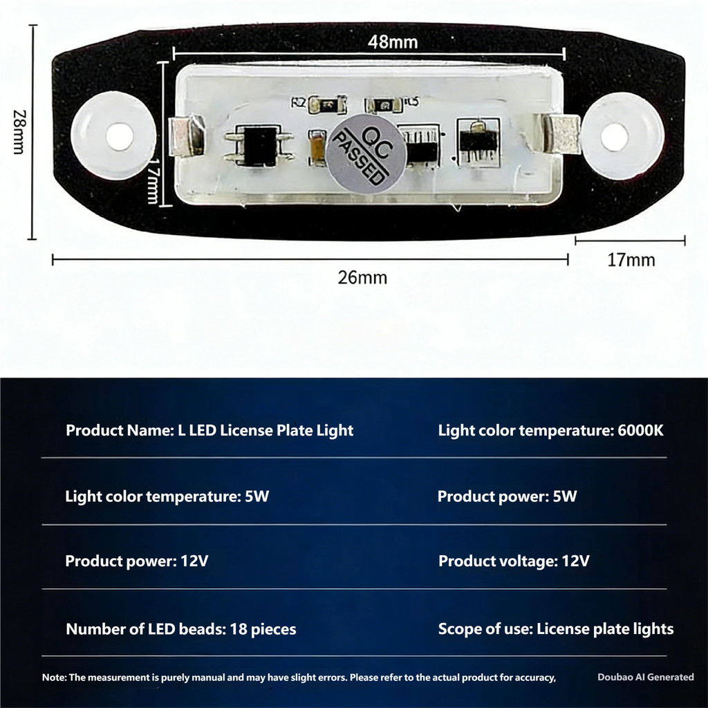 Đèn Biển Số LED Cao Cấp Cho VOLVO XC90 S40 V60 XC60 S60 C70 XC70