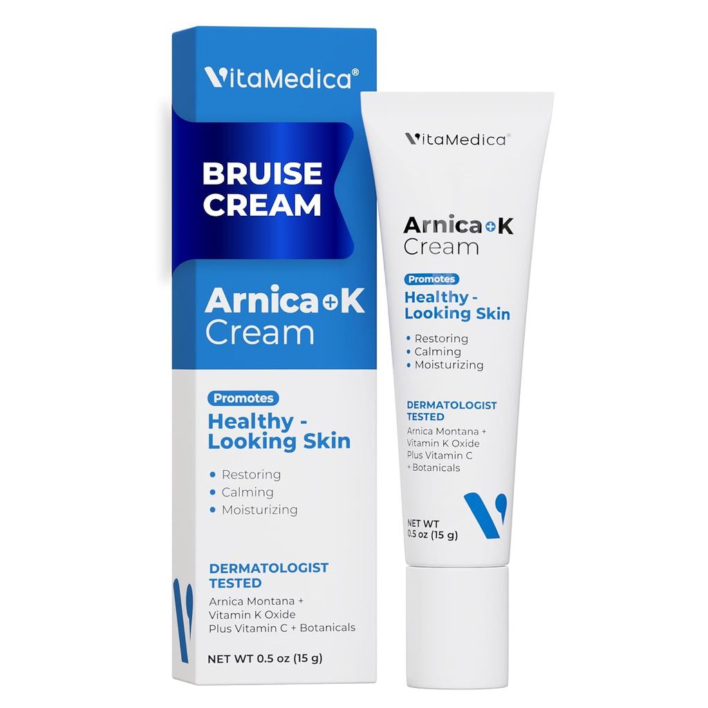 VitaMedica Arnica + Vitamin K Oxide Cream dành cho da mỏng và tinh tế – 3% Arnica Montana, Mặt & Dướ