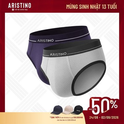 Combo 2 Quần lót nam Briefs Aristino Polyamide Thông hơi ABF003EXP02