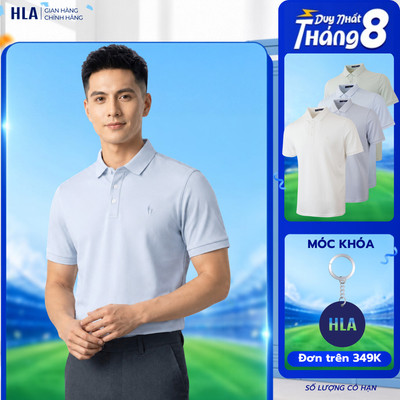 [New_Hỏa Tốc 4H] Áo Thun POLO HLA tay ngắn nam - Chất liệu cao cấp, chất vải mát lạnh