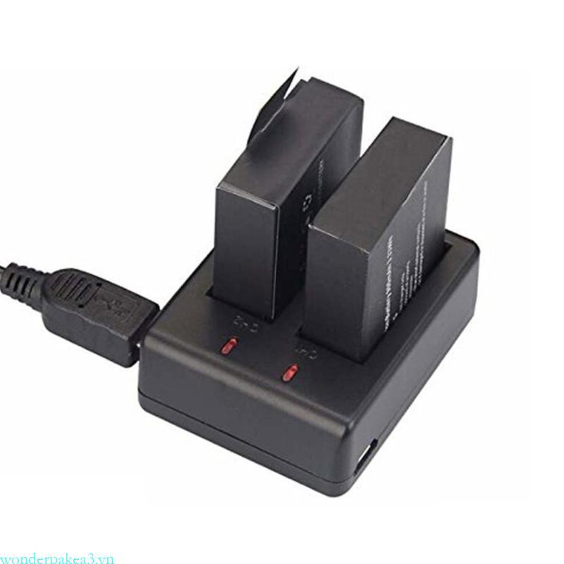 Bộ sạc wonderpakea3 cho máy ảnh EKEN SJ4000 H9R Sạc hai pin cùng một lúc